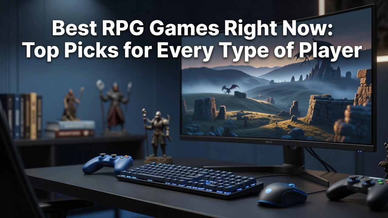 Professional header image for list-based article: Best RPG Games Right Now: Top Picks for Every Type of Player