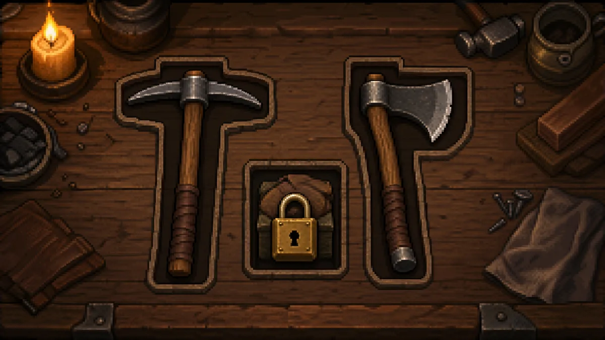 Equipment and tool improvements from a Wanderer development update