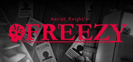 The Aerial_Knight's Mr. Freezy logo over a black-and-white noir scene with MISSING posters pinned to a wall