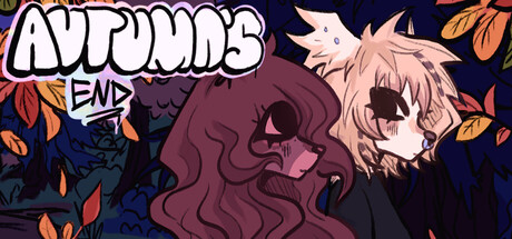 Key art of Cinnamon and Rowan, two anthropomorphic characters, among autumn leaves