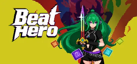A colorful grid of elemental tiles under attack in BeatHero