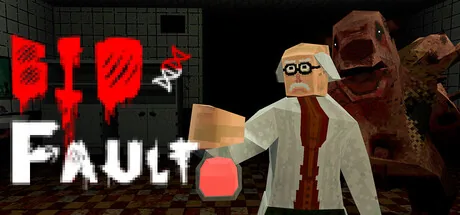 A scientist exploring a dark laboratory corridor in BIO Fault