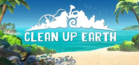 Vacuuming up trash in a restored biome in Clean Up Earth