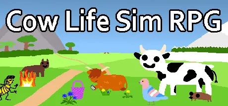 Key art for Cow Life Sim RPG