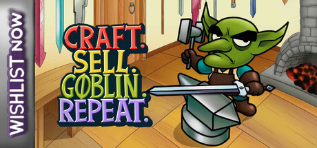 Key art for Craft. Sell. Goblin. Repeat.