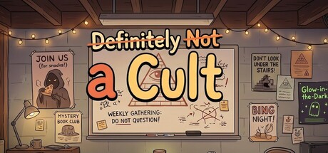 Key art for Definitely Not a Cult