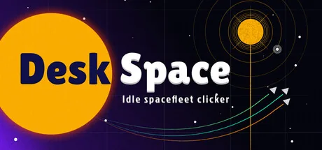 Key art for Desk Space: Idle Spacefleet clicker