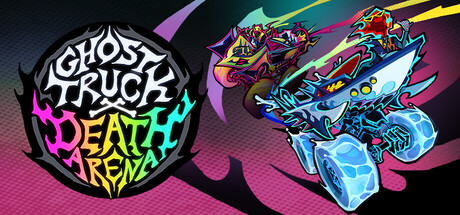Ghost Truck Death Arena logo with a neon-lit ghost truck illustration