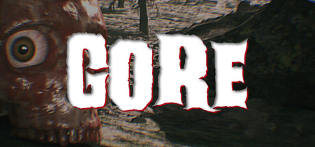 Key art showing the GORE logo over a fleshy alien skull-like growth beside a mountain forest