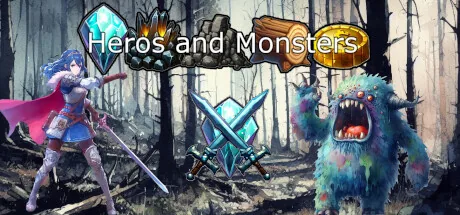 Key art for Heros and Monsters: Idle Incremental