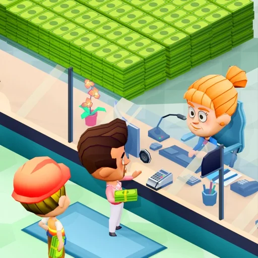 Key art for Idle Bank Tycoon: Money Game