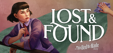 Painted key art of Sophie polishing a railing aboard the ship, beside the Lost & Found title logo