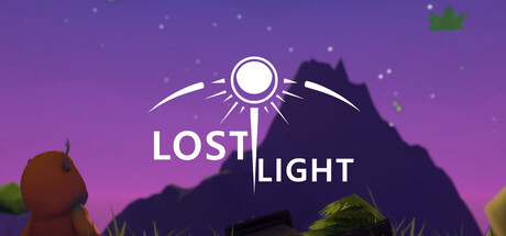 Lost Light logo, a glowing sun above jagged purple mountains at dusk