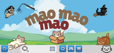 Cats roaming the bottom of the screen in MaoMaoMao