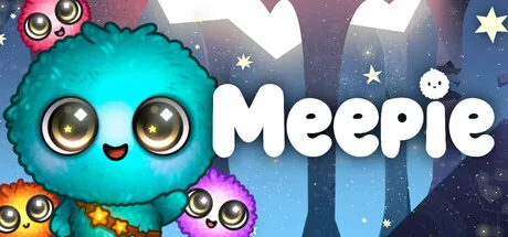 Meepie navigating a trap-filled puzzle level