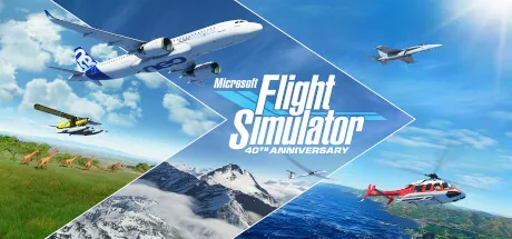 Key art for Microsoft Flight Simulator (2020) 40th Anniversary Edition