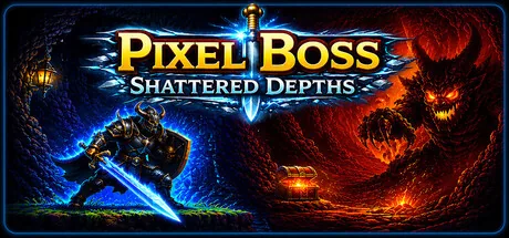 Key art for PixelBoss: Shattered Depths