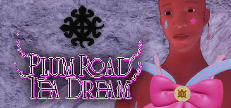 Key art showing a stylized clay-textured figure beside the Plum Road Tea Dream logo against a stone-textured background