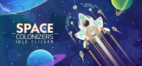 Key art for Space Colonizers Idle Clicker