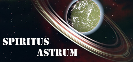 Spiritus Astrum title art depicting a ringed planet against a starfield