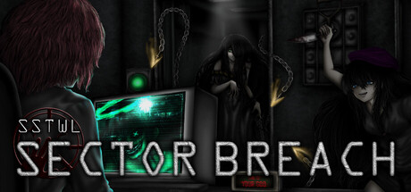 Header art for SSTWL - Sector Breach showing a chained doorway with two shadowy horror figures beside the game's logo