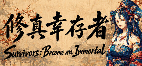 Survivors: Become an Immortal key art showing a robed Xianxia-style Immortal beside Chinese calligraphy title text