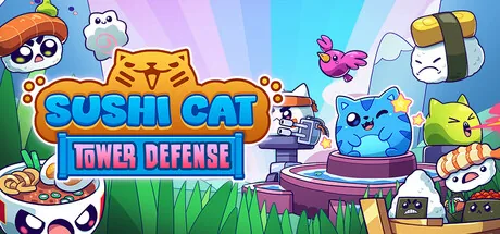 Key art for Sushi Cat - Tower Defense