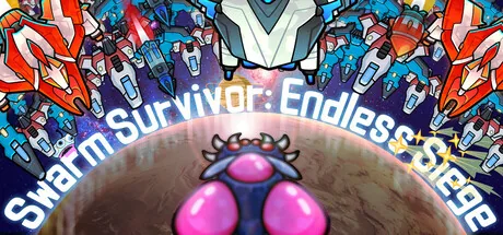 A dense bullet-hell swarm battle in Swarm Survivor: Endless Siege