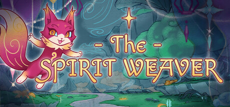 Key art for The Spirit Weaver showing the fox spirit guide Gaby against a mystical forest backdrop