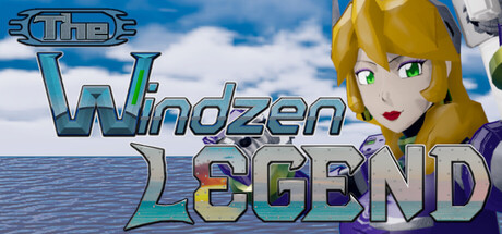 The Windzen Legend title logo over a cropped ocean horizon and a character portrait