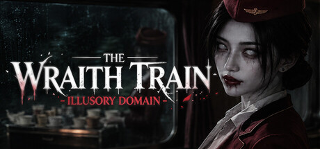 Key art for The Wraith Train: Illusory Domain showing the red-clad train attendant beside the game's logo