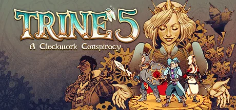 Key art for Trine 5: A Clockwork Conspiracy