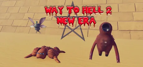 First-person combat against a crawling enemy in Way to Hell 2 New Era