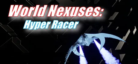 A spacecraft racing through a futuristic track in World Nexuses: Hyper Racer
