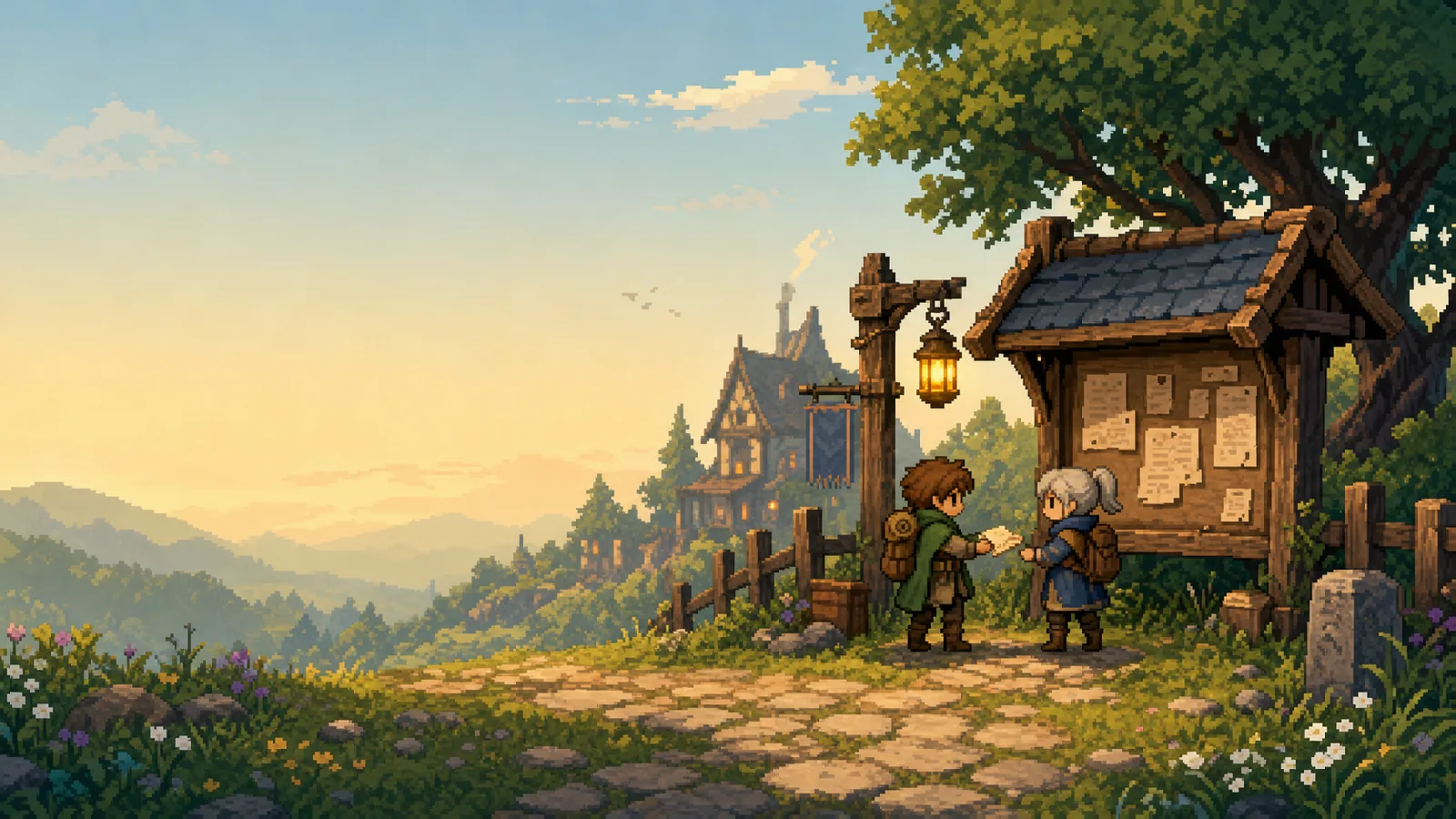 A welcoming roadside post station near Wanderer's Rest
